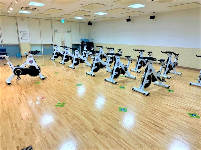 【エアサイクルスタジオ】バイクレッスン時（スタジオ2）