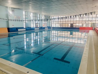 25Ｍプール：プール 25M 7コース  水深1.0ｍ   、透明度バッグン、お肌に優しい水質 でご利用いただけます。