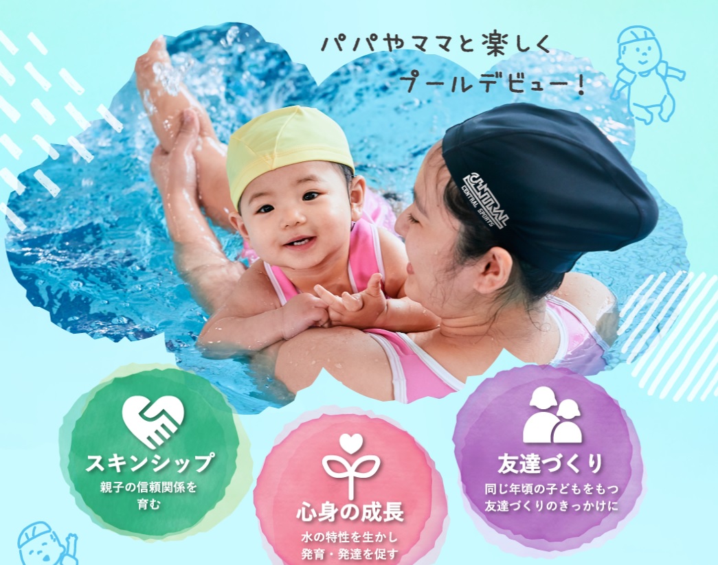 【25Mプール】ベビースイミングスクール 週３回開催
