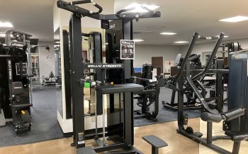 トレーニングマシン　チンニング＆ディップス　効果的に広背筋、上腕三頭筋、肩を鍛えることができます。