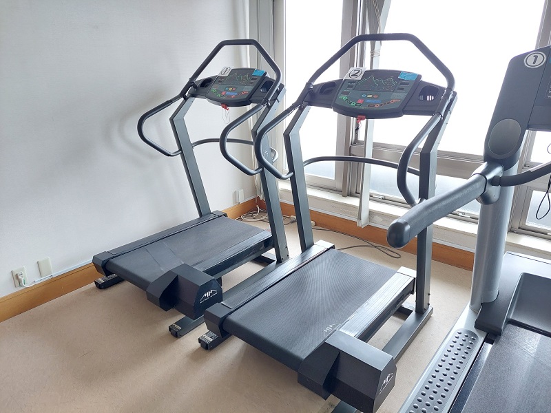 マイマウンテン　山登りのような傾斜をつけてウォーキングトレーニングをすることができます。