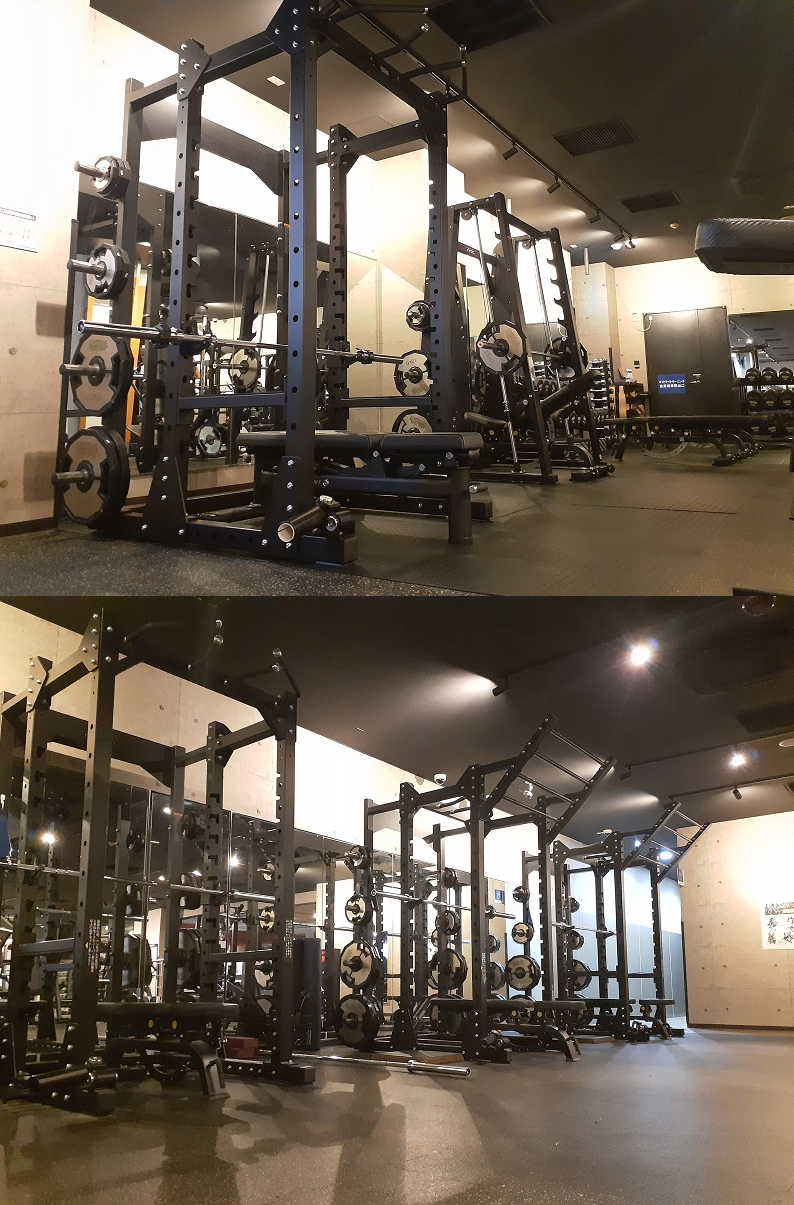 【さらに圧巻のGYMへ】パワーラック４台完備！！（2026.08 追加導入）